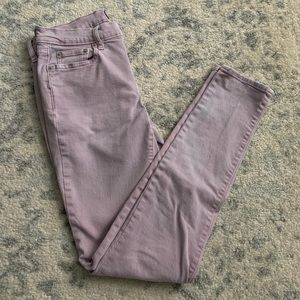 Pale Purple GAP Denim True Skinny Jeans